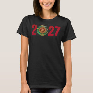 2027 Jadeneues chinesisches Jahr des Ziege T-Shirt