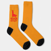 2027 Jahr der feurigen Ziege Socken (Rechts)