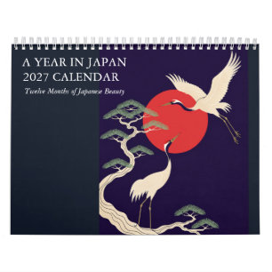 2027 Japanischer Kunstkalender Ein Jahr in Japan Kalender