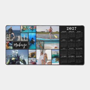 2027 Kalender 14 Fotos Name Benutzerdefinierte Far Schreibtischunterlage