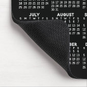 2027 Kalender 3 Fotos Basic Schwarz Minimal Magnet Mousepad (Ecke)