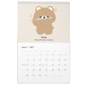 2027 Kalender Bär Musiker (Mär 2027)