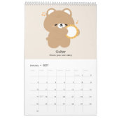 2027 Kalender Bär Musiker (Jan 2027)