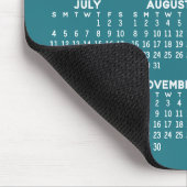2027 Kalender - blauer Hintergrund - Vertikal Mousepad (Ecke)