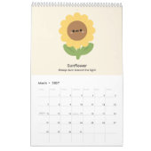 2027 Kalender Blume (Mär 2027)