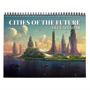 2027 Kalender der Städte der Zukunft Science-Ficti
