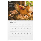 2027 Kalender Die Flügel einer Mutterhenne Inspiri (Feb 2027)