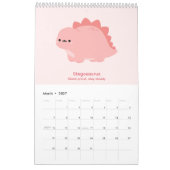 2027 Kalender Dinosaurier (Mär 2027)