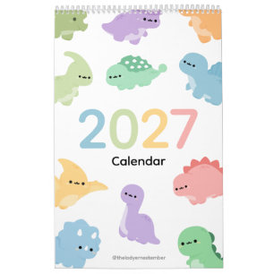 2027 Kalender Dinosaurier