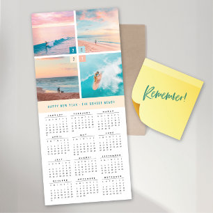2027 Kalender Farbbalken 4 Foto Magnetkarte