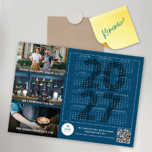2027 Kalender Feiertag Neujahr Magnetische Fotokar Magnetkarte
