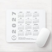 2027 Kalender Firmenlogo Kundenwerbegeschenk Mousepad (Mit Mouse)