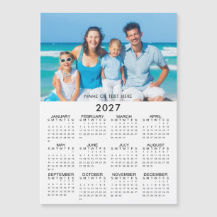 2027 Kalender Foto Benutzerdefiniert Magnetisch Magnetkarte