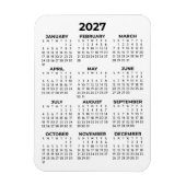 2027 Kalender für das ganze Jahr Basic Minimal Min Magnet (Vertikal)