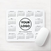 2027 Kalender Geschäft Firmenlogo Mousepad (Mit Mouse)