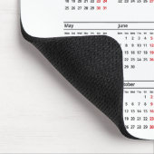 2027 Kalender Geschäft Logo Firmenbüro Weiß Mousepad (Ecke)
