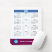2027 Kalender Geschäft Logo Mauspad (Mit Mouse)