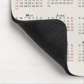 2027 Kalender Geschäft Logo Text Beige Mousepad (Ecke)