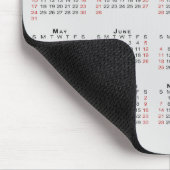 2027 Kalender Geschäft Logo und Text auf Grau Mousepad (Ecke)