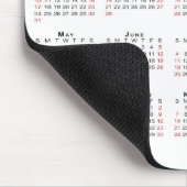 2027 Kalender Geschäft Logo und Text auf Weiß Mousepad (Ecke)