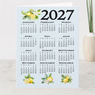 2027 Kalender, Griechisches Fret, Cosmic Latte auf Karte