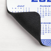 2027 Kalender, Griechisches Mäander, Griechisch Bl Mousepad (Ecke)