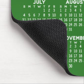 2027 Kalender - grüner Hintergrund - Vertikal Mousepad (Ecke)