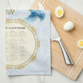 2027 Kalender Handtuch Blaue Vögel Ecclesiastes 3: (Viertel Falte)