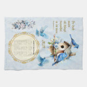 2027 Kalender Handtuch Blaue Vögel Ecclesiastes 3: (Horizontal)