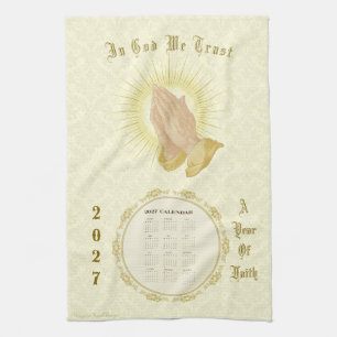 2027 Kalender Handtuch In Gott vertrauen wir
