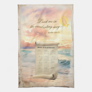 2027 Kalender Handtuch Inspirierender Psalm 139
