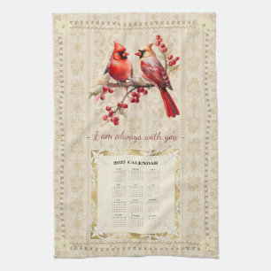 2027 Kalender Handtuch Kardinäle