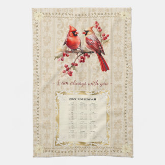 2027 Kalender Handtuch Kardinäle