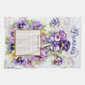 2027 Kalender Handtuch Stiefmütterchen (Horizontal)