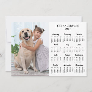 2027 Kalender Haustier Hund Kinder Neujahr Benutze Feiertagskarte