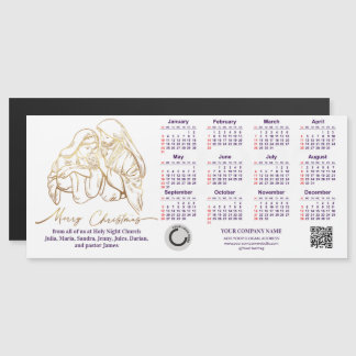 2027 Kalender Heilige Familie Weihnachten Religiös Magnetkarte