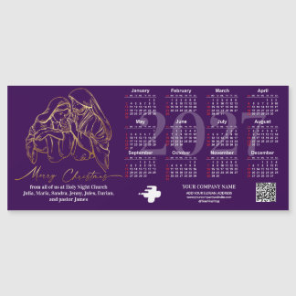 2027 Kalender Heilige Familie Weihnachten Religiös Magnetkarte