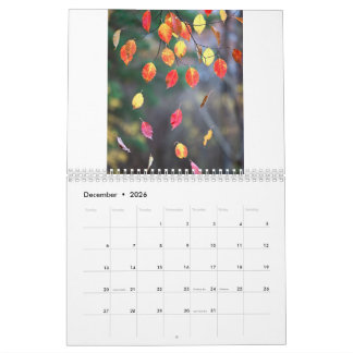 2027 Kalender (Herbstblätter - Erstellt von Grok)