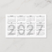 2027 Kalender im Geldkartenformat Visitenkarte (Vorderseite)