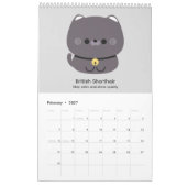 2027 Kalender Katze (Feb 2027)