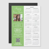 2027 Kalender MAGNET - Logo, QR-Code, Foto Plus (Vorne/Hinten)