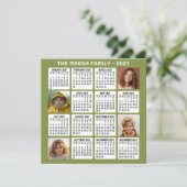 2027 Kalender mit 4 Fotos (Stehend Vorderseite)