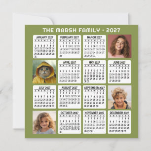 2027 Kalender mit 4 Fotos