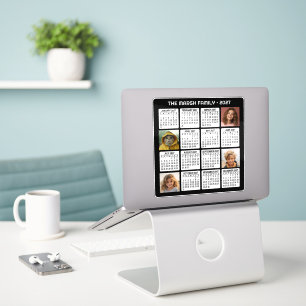 2027 Kalender mit 4 Fotos Aufkleber