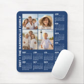 2027 Kalender mit 4 Fotos - Blau Mousepad (Mit Mouse)
