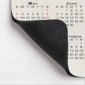 2027 Kalender mit Firmenname Beige Mousepad (Ecke)