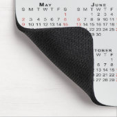 2027 Kalender mit Firmenname Hellgrau Mousepad (Ecke)