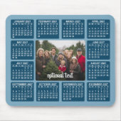 2027 Kalender mit Foto in der Mitte Mousepad (Vorne)