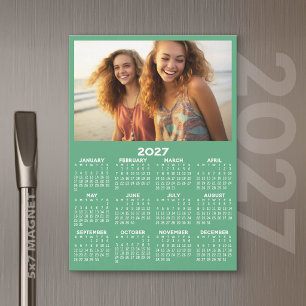 2027 Kalender mit Foto Minimal Modern Magnet