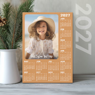 2027 Kalender mit Foto - Modern Feiertagskarte